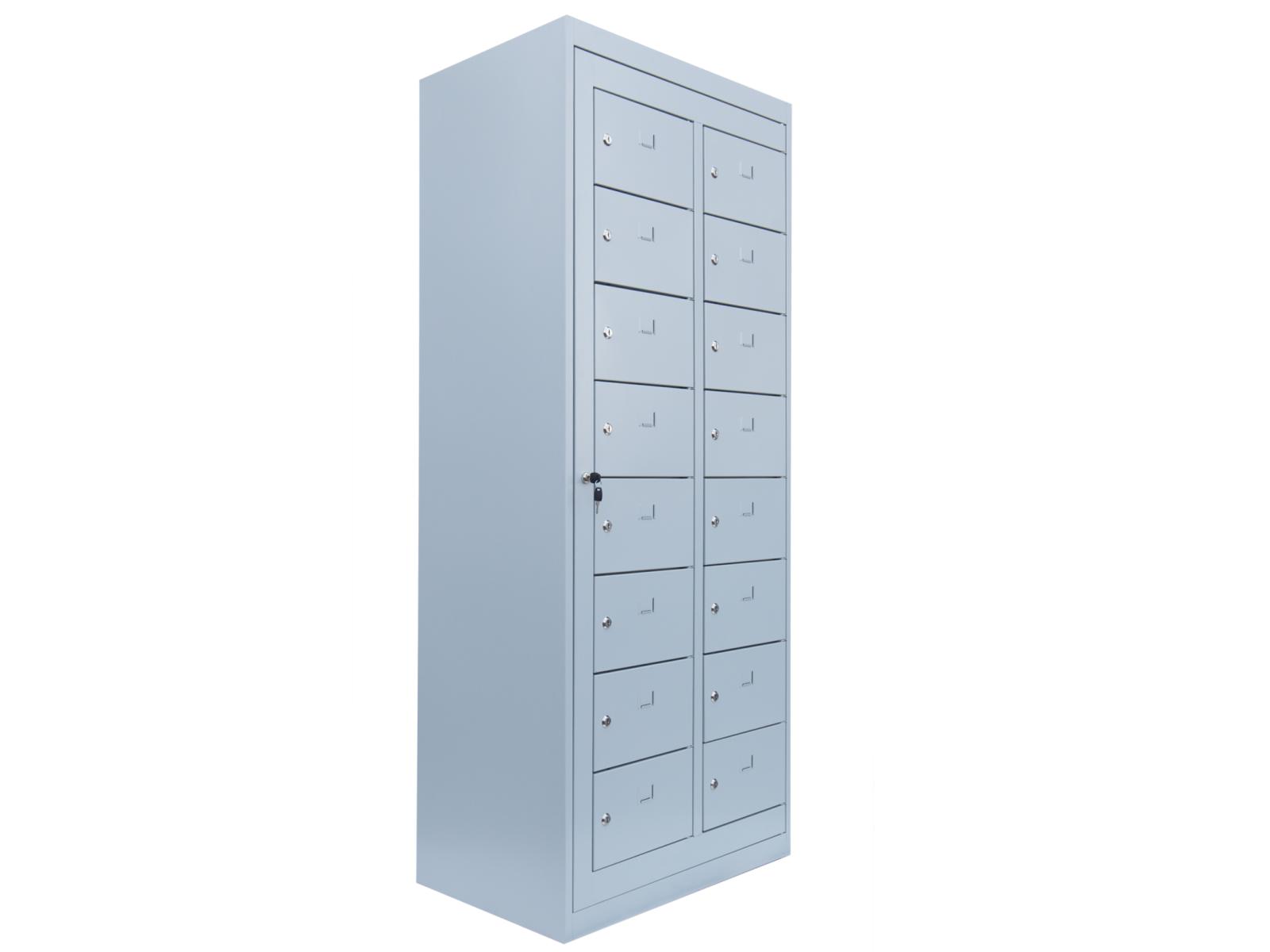 Spind Serie Ideal Spind - Verteilerschrank 2 Abteil / 16 Fächer