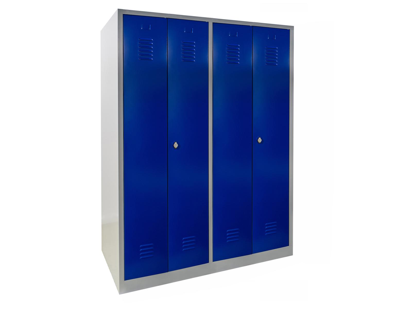 Spind Serie Ideal Spind nach Arbeitsstättenrichtlinien - für 2 Personen 4x300mm Abteilbreite